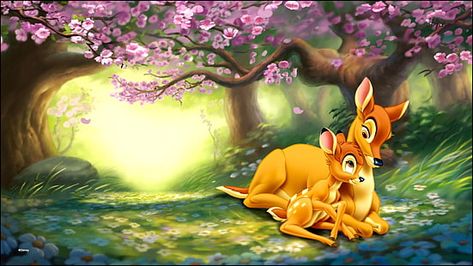 Deer Bambi And Bambi’s Mother Disney Cartoon Image For Hd Wallpaper 1920×1080 #1080P #wallpaper #hdwallpaper #desktop Disney Poster, Deer Cartoon, Children Stories, Bambi And Thumper, Bambi Disney, Disney Background, Disney Posters, Disney Images, Arte Disney