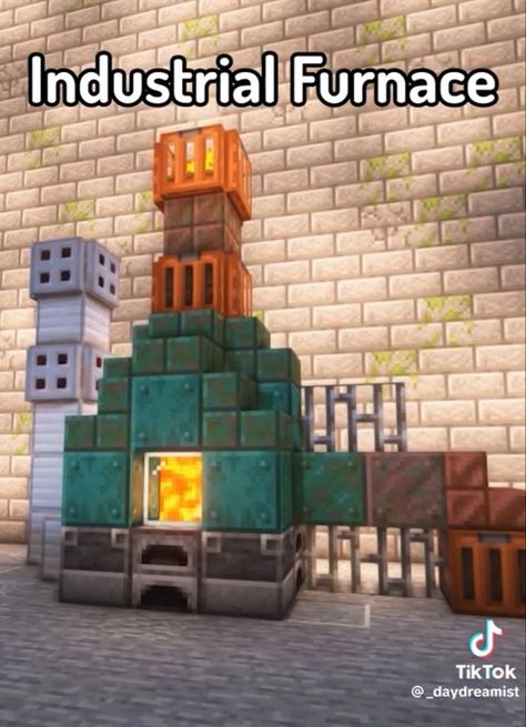 Minecraft Industrial, Minecraft Steampunk, Minecraft Banner Designs, Minecraft Modern, Minecraft Banners, Industrial Inspiration, Cute Minecraft Houses, Minecraft City, Minecraft Crafts