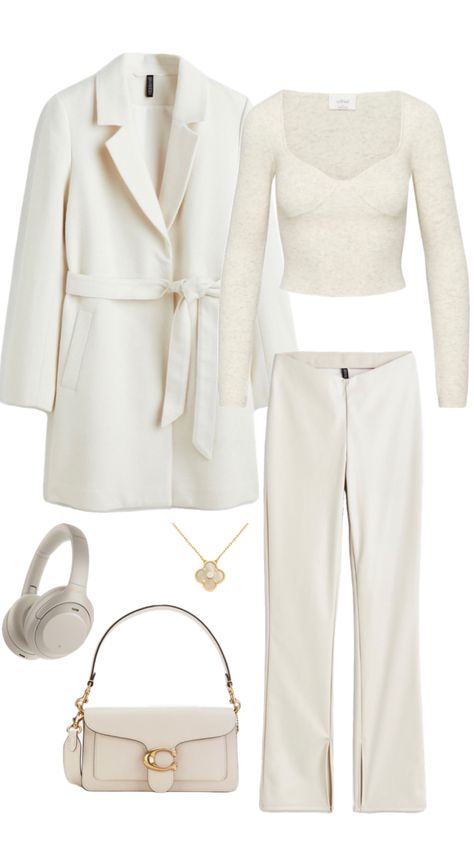 monochromatic vanilla girl pt 2 Work Fits, Outfit Work, Vanilla Girl, Cozy Outfit, Chic Clothes, Outfit Inspo Fall, Business Attire, White Outfits, Casual Style Outfits