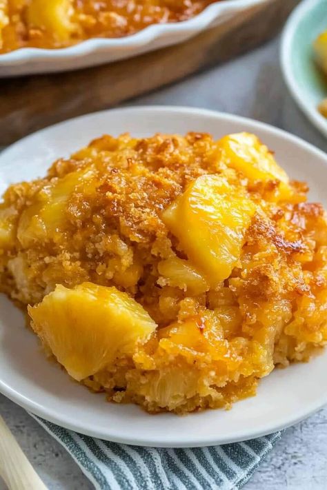 The Best Pineapple Bake The Best Pineapple Bake, Fresh Pineapple Recipes Healthy, Pineapple Rings Recipes, Recipes Using Pineapple, Pineapple Side Dish, Scalloped Pineapple, Pineapple Recipes Healthy, Pineapple Bake, Fresh Pineapple Recipes