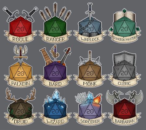 D&d Class Symbols, Dnd Class Symbols, D&d Sorcerer, Cleric Symbol, Dnd Tattoos, Dnd Artwork, Dm Dnd, Dnd Paladin, Free Symbols