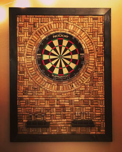 Dart Board Ideas, Games Room Ideas, Garage Games, Cork Dartboard, Game Room Ideas Man Caves, Gamer Room Diy, Gamer Room Design, Room Ideas Men, Modern Game Room