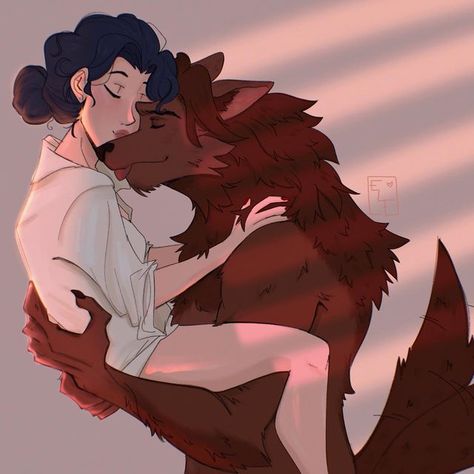 Bigby Wolf And Snow White, Snow White Fanart, Bigby Wolf, Fables Comic, Wolf Fanart, The Wolf Among Us, Werewolf Art, World Of Darkness, Big Bad Wolf