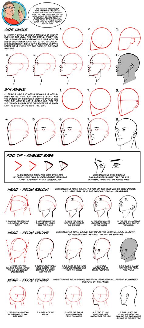 How to Draw Faces From Different Angles How To Draw Face From Below, How To Draw Angles Of Face, Face Sideways Drawing, How To Draw Face At Different Angles, Face Angles Tutorial, Face At Angles, Quarter Angle Face, How To Draw Face From Any Angle, Draw Head From Any Angle