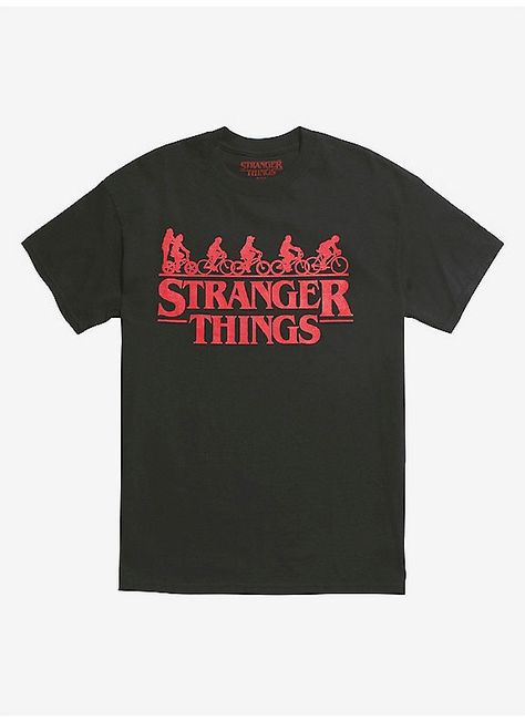 Hot Topic : Stranger Things Bike Squad T-Shirt Stranger Things Bike, Mike Eleven, Stranger Things Upside Down, Animal Crossing Plush, Stranger Things Merch, Stranger Things Logo, Stranger Things Merchandise, Shirt Decals, Stranger Things Outfit