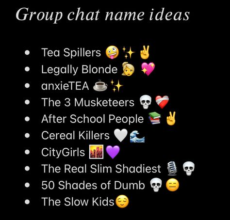 Whatsapp Group Description Ideas, Sibling Group Chat Name Ideas, Group Names Ideas Friends, Awesome Group Names, Group Names Ideas Friends Whatsapp, Group Names Funny, 2 Girls 1 Boy, Group Chat Names, Group Names Ideas