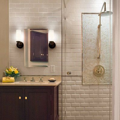 Shower Tiles - Bathroom Shower Tile Ideas | Westside Tile & Stone Three Quarter Bathroom Ideas, Quarter Bathroom Ideas, Three Quarter Bathroom, Quarter Bathroom, Classic Bathroom Tile, Transitional Bathroom Design, Beveled Subway Tile, Bathroom Shower Design, Bad Inspiration