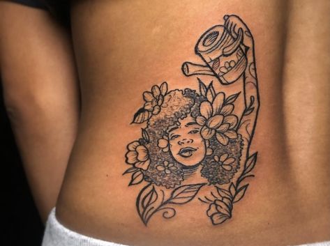 Mystical Tattoos, African Tattoo, Self Love Tattoo, Mom Tattoo Designs, Black Girls With Tattoos, Tattoos For Black Skin, Plant Tattoo, Pretty Tattoos For Women, Dope Tattoos For Women