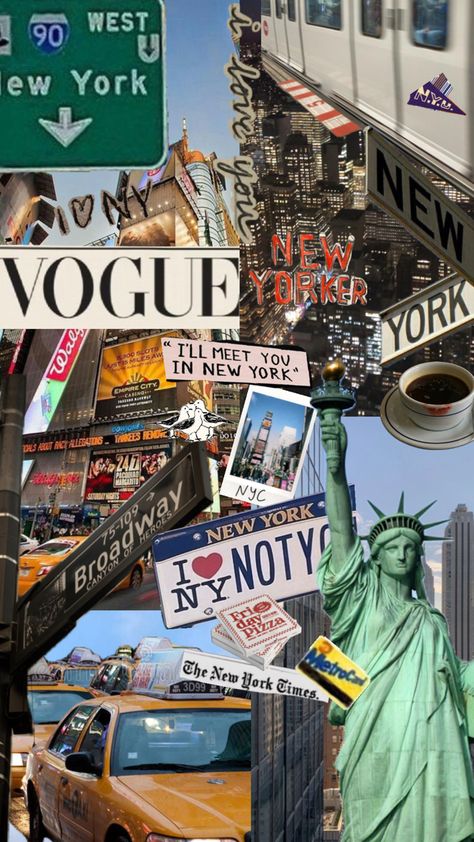 Nyc Wallpaper, New York Wallpaper, Travel Collage, York Wallpaper, West New York, Nyc Life, New York Aesthetic, New York Life, City Wallpaper