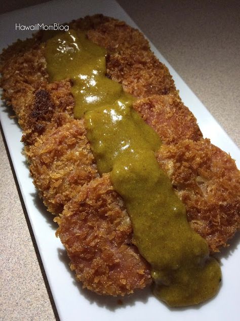 Spam Katsu, Homemade Curry Sauce, Fried Spam, Katsu Recipes, Hawaii Lifestyle, Spam Recipes, Homemade Curry, Super Easy Recipes, Mom Blog