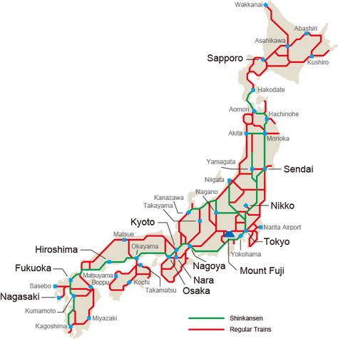 Japan Rail Pass Map Japan Honeymoon, Japan Train, Japan Map, Japan Holidays, Tokyo Japan Travel, Japanese Travel, Japan Itinerary, Japan Vacation, Japan Travel Tips