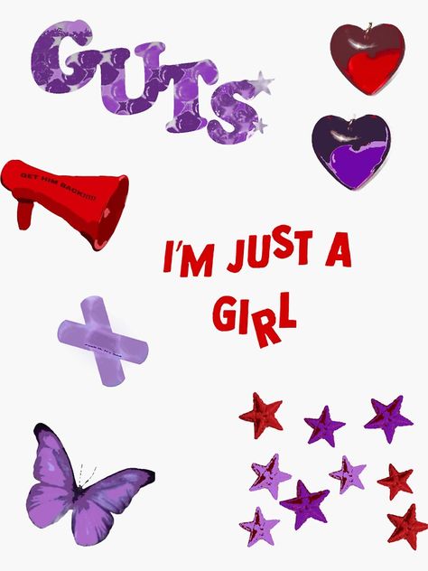 Olivia Lyrics, Olivia + Core + Aesthetic, Collage Book, Stickers Aesthetic, Poster Stickers, Girl Stickers, Aesthetic Stickers, Sticker Collection, Sticker Pack