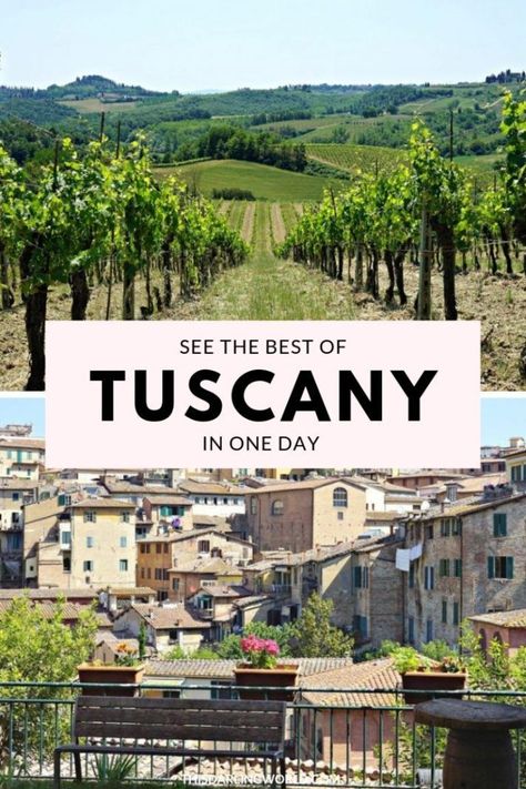 See the Best of Tuscany in One Day Paris Tourist, Italy Travel Photography, Tuscan Towns, Europe Photography, Italian Vacation, Chicago Travel, Italy Tours, Italy Photography, Romantic Destinations