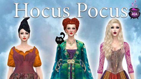 Sims Memes, The Sanderson Sisters, Sims 4 Characters, Sims Four, Sanderson Sisters, Sims 4 Mods Clothes, The Sims4, Sims Mods, Sims 4 Mods