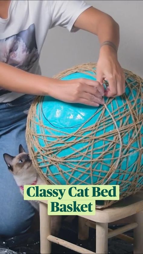 Cat Bed Ideas, Katt Diy, Katt Grejer, Diy Cat Bed, Homemade Cat Toys, Romantic Dance, Diy Cat Tree, Home Decor Ideas Diy, Cat House Diy