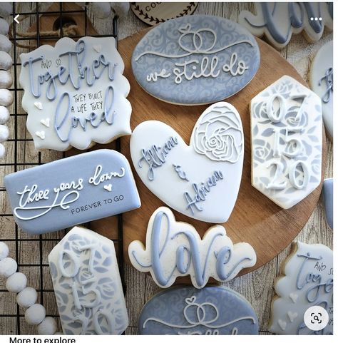 40th Wedding Anniversary Cookies, Vow Renewal Cookies, Wedding Anniversary Cookies Decorated, 50th Anniversary Cookies Decorated, Anniversary Cookies Decorated, Anniversary Sugar Cookies, Wedding Anniversary Cookies, 50th Anniversary Cookies, Taylor Texas