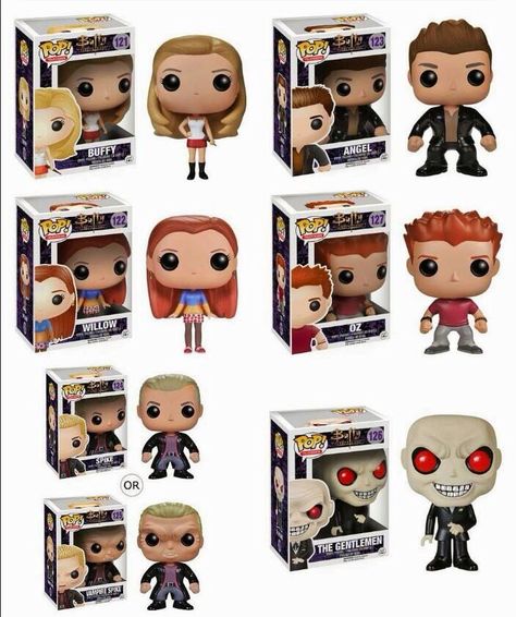 Ah can I please collect them all! Buffy Angel, Wwe The Rock, Pop Tv, Pop Television, The Gentlemen, Pop Vinyl Figures, Pop Dolls, Funko Pop Figures, Mystery Minis