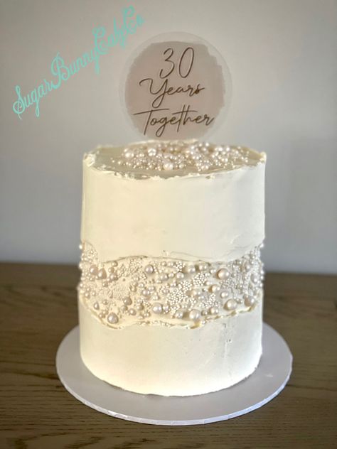 30th Anniversary Cake Ideas For Parents, 30 Wedding Anniversary Cake, 30th Anniversary Cake For Parents, 30 Anniversary Cake, Pearl Anniversary Cake, 30th Wedding Anniversary Cake, 30th Anniversary Cake, Prosecco Cake, Elegant Wedding Cake Toppers