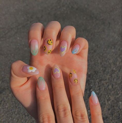 Nails Acrylic, Nails Design, Nail Ideas, Acrylic Nails, Almond, Nail Designs, Nail Art, Nails, Design