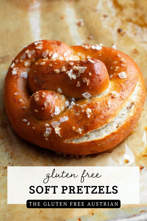 The perfect gluten-free soft pretzels are golden brown topped with a soft, bready interior and of course chewy. Serve those gluten-free pretzels on their own or dunked in your favorite mustard or cheese sauce Gluten Free Soft Pretzel Recipe, Gluten Free Soft Pretzels, German Pretzels, Healthy Breads, Df Recipes, Pretzel Recipe, Soft Pretzel Recipe, Gluten Free Pretzels, Homemade Soft Pretzels