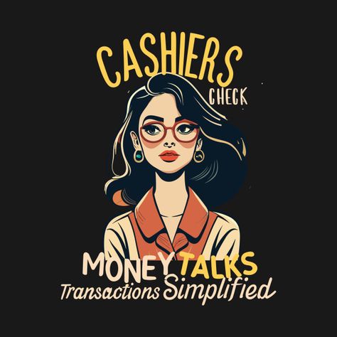 Cashier Outfit, Cashier Design, Customer Service Funny, Money Talks, Trendy Tshirts, Kids Magnets, Case Stickers, Black Fits, Phone Case Stickers