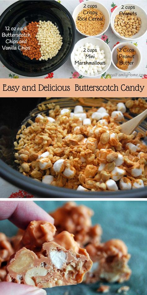 Butterscotch Candy, Crockpot Candy, Making Candy, Easy Candy Recipes, Easy Candy, Candy Recipe, Christmas Candy Recipes, Super Easy Recipes, Homemade Candies