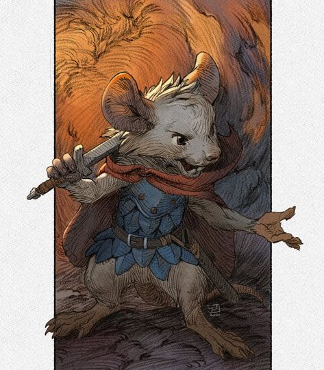 Mouse Reference, Akihiko Yoshida, Mouse Guard, Cute Rats, Graphic Poster Art, Alien Creatures, Medieval Fantasy, Whimsical Art, Creature Art