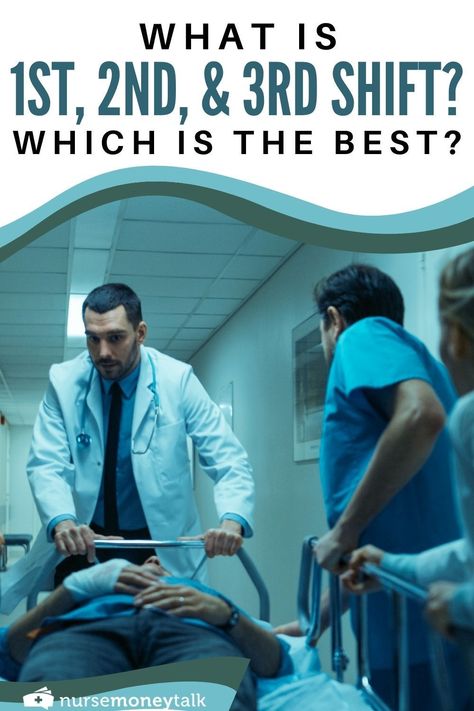 Nurses often have a choice between which shift they work. If you're torn between each shift, here's the difference between the 1st, 2nd, and 3rd shift. #registerednurse #beinganurse 2nd Shift Schedule, Nurse Career, Nurse Money, School Custodian, Mental Health First Aid, Firefighter Emt, Home Health Aide, Night Shift Nurse, Family Schedule