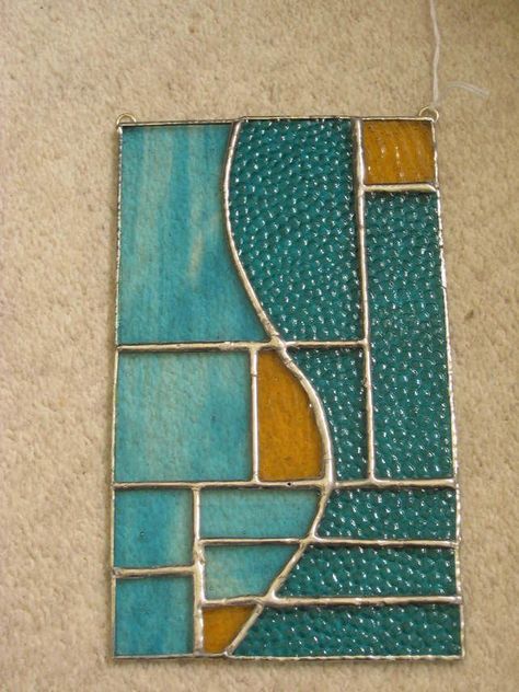 Stained Glass Rectangle Patterns, Basic Stained Glass Patterns, Copper Foil Glass Projects, Simple Stained Glass Projects, Cool Stained Glass Ideas, Abstract Stained Glass Patterns, Art Deco Stained Glass Patterns, Easy Stained Glass Projects, Abstract Stained Glass Designs