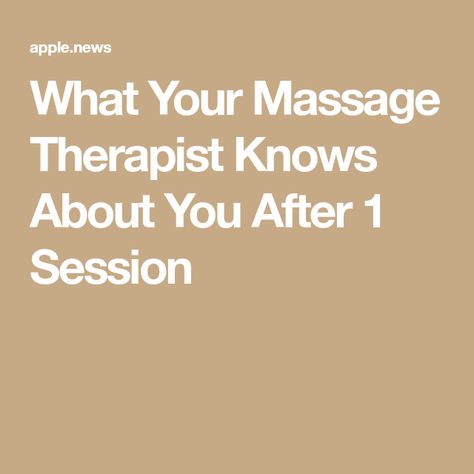 What Your Massage Therapist Knows About You After 1 Session Sore Neck, Shoulder Tension, Muscle Knots, Doctor Appointment, A Massage, Low Back Pain, Massage Therapist, Primary Care, Health Conditions