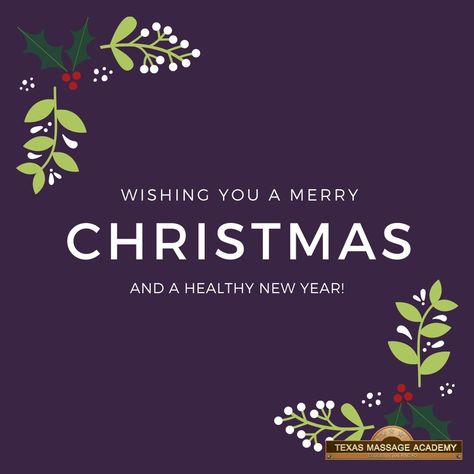 We wish you a Merry Christmas and a healthy New Year! #massage #merrychristmas #happyholidays Happy New Year My Love Massage, Massage Christmas, Fall Massage Quotes, Happy New Year Massage Therapy, Thanksgiving Massage Quotes, Holiday Massage Specials, Christmas Massage, Massage Therapy, Happy Holidays