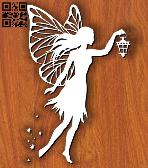 Fairy with lights E0011845 file cdr and dxf free vector download for laser cut – Free Download Vector Files Free Laser Cut Files, Fairy Night Light, Human Vector, Engraving Projects, Cnc Art, Mushroom Fairy, Fairy Garden Decor, Laser Engraving Machine, Butterfly Fairy