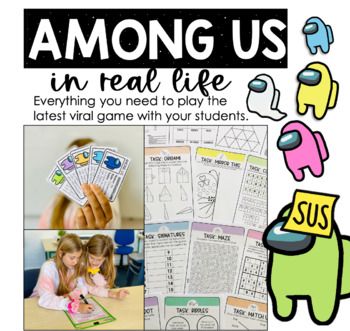 AMONG US® GAME PACK Are your students obsessed with the game 'Among Us'? Now you can use it in your classroom with our 'Among Us' game pack. Included are all the instructions and resources you need to play this game in the classroom. There are tasks included but it can also be used with your own wor... Among Us In Real Life, Real Life Games, Among Us Game, Life Game, Star Wars Birthday, Teacher Teacher, 11th Birthday, 9th Birthday, 6th Birthday