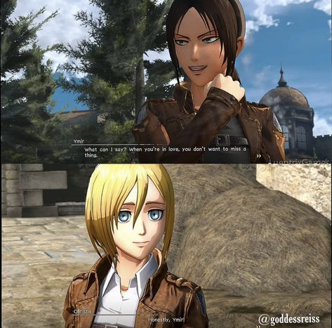 Aot Game, Ymir And Historia, Attack On Titan Game, Ymir And Christa, Attack On Titan 2, When Youre In Love, Historia Reiss, Final Battle, Battle Games