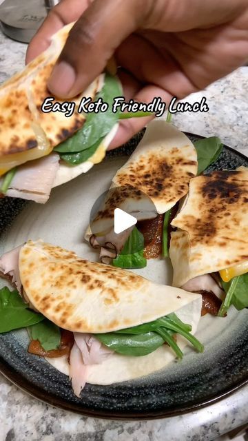 Chef Ev on Instagram: "Honey turkey, bacon, cheese & spinach on zero net carb tortilla #eatingwithev  • • • • • • #ketoforbeginners #easylunchideas #lunchmeat #lowcarbtortilla #ketofriendly #foodblogger #foodreel #lifestyleblogger #keto #lunch #easyrecipe #quickmeal" Honey Turkey, Cheese Spinach, Keto Lunch, Low Carb Tortillas, Lunch Meat, Turkey Bacon, Keto For Beginners, Bacon Cheese, Easy Lunches