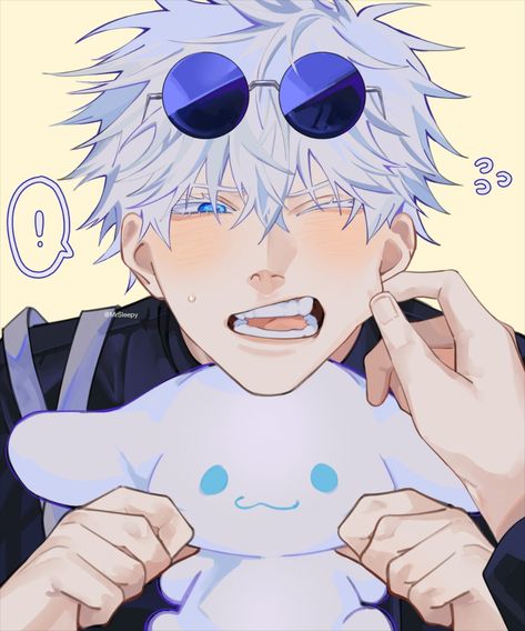 ▻ #呪術�廻戦 #JujutsuKaisen /nbQNm Jujutsu Kaisen Gojo Fanart, Gojo Fanart Cute, Satoru Gojo Art, Gojo Kun, Gojo Art, Gojo Fanart, Materi Bahasa Jepang, Arte Monster High, Anime Show