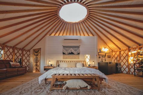 Yurt In The Trees #2, Elevated Yurt w/Lux Bathroom - Yurts for Rent in Dripping Springs, Texas, United States - Airbnb Yurt Ideas, Lux Bathroom, Luxury Yurt, Yurt Living, Dripping Springs Texas, Dripping Springs, Family Farm, Yurt, Springs