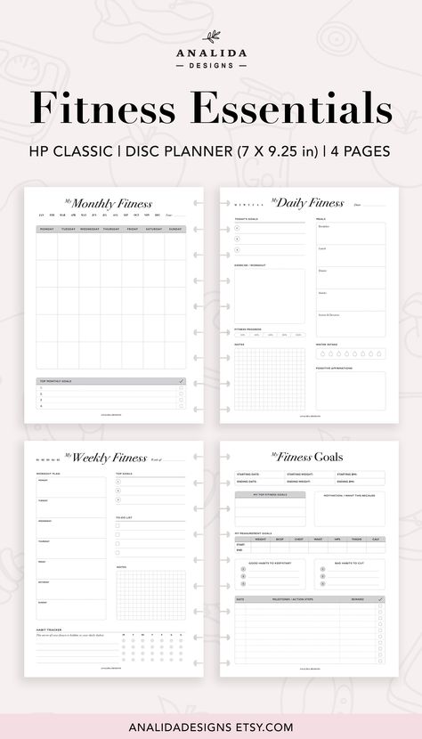 Motivational Planner Ideas, Gym Planner Template, Workout Planner Printable Free, Workout Journal Template, Fitness Planner Printable Free, Sport Planner, Work Out Planner, Daily Fitness Tracker, Workout Toning