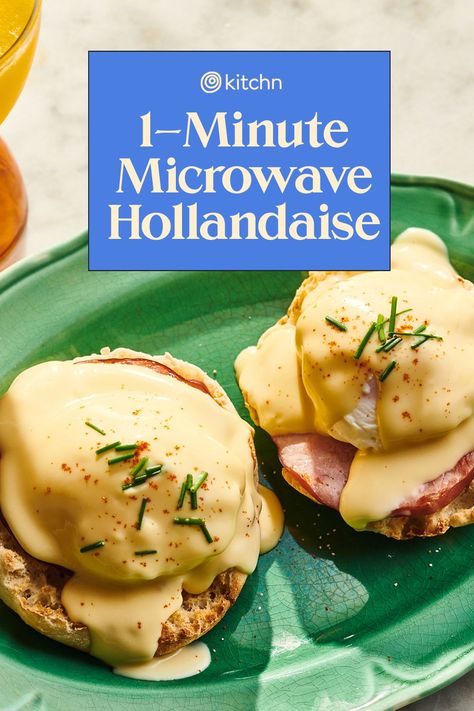 One Minute Hollandaise Sauce, Mexican Hollandaise Sauce, Easy Hollandaise Sauce No Blender, Hollidaise Sauce Recipe, Holondaise Sauce, Holindaise Sauce, Microwave Hollandaise Sauce, Keto Facts, Savoury Sauces