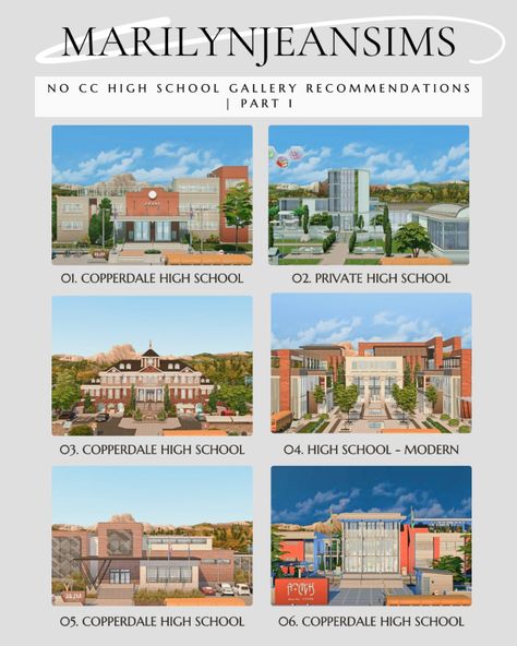 marilynjeansims High School Layout Plan, Sims 4 High School Floor Plan, Sims 4 Boarding School Cc, Sims 4 Gallery Id, High School Floor Plans Layout, Sims 4 Private School Mod, Sims 4 Copperdale High School, Sims 4 Honeymoon, Sims 4 High School Building