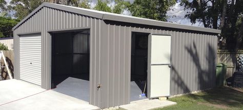 Wallaby® Colorbond Wallaby Exterior, Wallaby Colorbond Roof, Colorbond Shed, Colorbond Wallaby, Harkaway Homes, Queenslander Renovation, Colorbond Roof, Building A Storage Shed, Dunes House