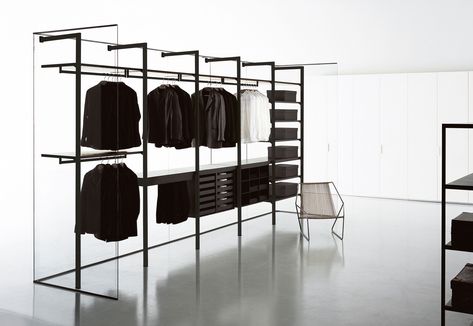 Storage Cabina by Porro | STYLEPARK Wardrobe Internal, Walk In Wardrobe Design, Armoire D'angle, Walking Closet, Corner Wardrobe, Open Wardrobe, Piero Lissoni, Open Closet, Wardrobe Room