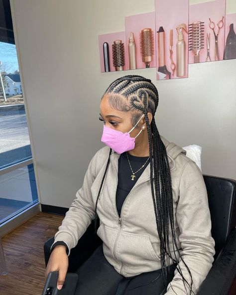 Long Cornrows, Feed In Braids, Girl Hair Colors, Braided Hairstyles For Black Women Cornrows, Big Box Braids Hairstyles, Bella Hair, Birthday Hairstyles, Feed In Braids Hairstyles, Braids Hairstyles Pictures