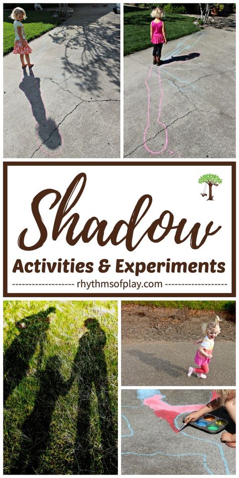 Shadow Activities and Science Experiments for Kids - This round-up of educational shadow activities are a fun way for toddlers, preschoolers, kindergarteners and children of all ages to learn about shadows, the sun, and the science of light at home, or, in the classroom. Try some of these fun ideas for Groundhog Day! | #ActivitiesforKids #ScienceforKids #ScienceExperiments #GroundhogDay Shadow Activities, Outdoor Learning Activities, Science Experiments For Kids, Experiments For Kids, Nature School, Outside Activities, Outdoor Education, Science Activities For Kids, Outdoor Classroom