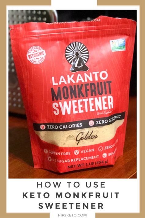 Monk Fruit 101 — What is it and How to Use it. #keto #lowcarb #monkfruit #sweetener Almond Flour And Monk Fruit Recipes, Baking With Monk Fruit, Monk Fruit Sweetener Recipes, Monk Fruit Desserts, Bobby Parrish, Monk Fruit Sweetener, What Is Healthy Food, Low Fat Diet Plan, Baking Powder Uses