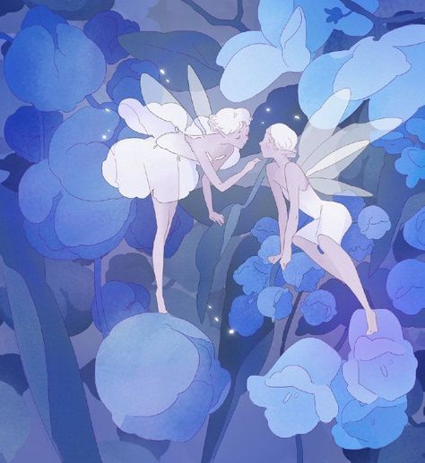 Fairies Art, Freelance Illustrator, Avatar, Illustrator, On Twitter, Purple, Twitter, Flowers, Blue