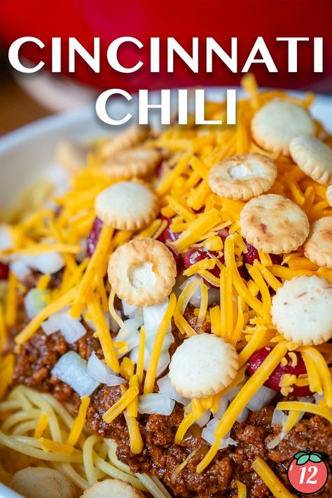 Cincinnati Chili | 12 Tomatoes Mediterranean Meat, Mexican Mole Sauce, Cincinnati Chili Recipe, Spaghetti Tomato Sauce, Cincinnati Chili, 12 Tomatoes Recipes, Beef Gravy, 12 Tomatoes, Low Carb Soup