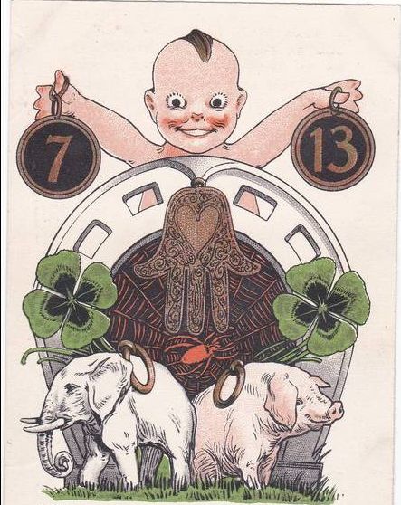 luck Luck Symbols, 4 Leaf Clovers, Good Luck Symbols, Good Luck Cards, 4 Leaf Clover, Framed Postcards, French School, Lucky Charms, Leaf Clover