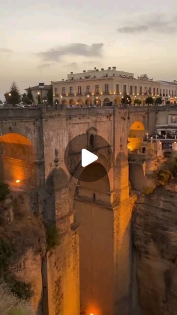 Map of Europe on Instagram: "ONE OF THE MOST IMPRESSIVE PLACES IN SPAIN 🤯🤯 Congrats @shootwithjuan Puente Nuevo in Ronda is a place you MUST visit next time you're in the south of Spain 🇪🇸 💃 The bridge stands 98m from base to top and was built from 1759 to 1793, a total of 34 years. And it is 66m long, from side to side. It's impressive from wherever you look! You can also hike down Ronda to watch the bridge from the bottom, which makes it even more impressive 😂🤪 One curiosity told by my friend @jzeppelina is that they used to torture prisioners on this bridge and then throw them to their deaths 😱 Is Ronda on your bucket-list? Location: Puente Nuevo in Ronda, Spain 🇪🇸 Video: @shootwithjuan Use #map_of_europe #Spain #VisitSpain #SpainTravel #Ronda #eurotrip #Europe" Spain Video, Ronda Spain, Places In Spain, South Of Spain, Side To Side, Europe Map, Spain Travel, Show Us, The Bridge