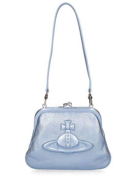 Height: 18cm Width: 23cm Depth: 4cm. Strap drop: 26cm. Detachable strap. Metal frame with clasp closure.…. Color:blue. Material:100%CALF #adv womens #bags #clutch # Vivienne Westwood Purse, Vivienne Westwood Clutch, Westwood Vivienne, Y2k Bags, Vivienne Westwood Bags, Triangle Bag, Leather Camera Bag, Luxury Purses, Ladies Clutch